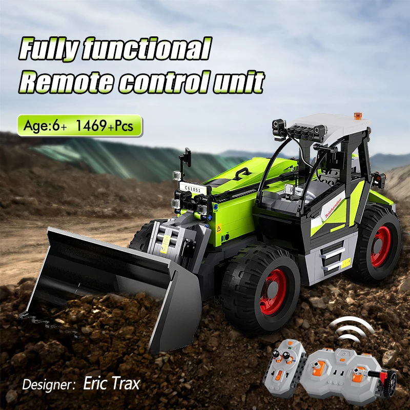 Kaufen MOC-35607 Multi-funktion Loader High Tech Creator RC Full-featured Engineering Fernbedienung 1469PCS Moc Gebäude Block Spielzeug