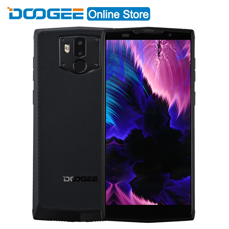 DOOGEE BL9000 Android 8,1 4G мобильный телефон 5,9" MTK6763 6 ГБ+ 64 ГБ 9000 мАч 12+ 8 Мп, отпечаток пальца, мгновенная Зарядное устройство ОТА OTG мобильного телефона смартфона
