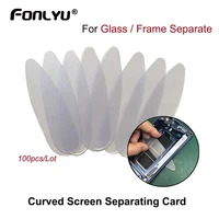 100pcs plastic separating card for mobile phone glass frame separating screen opening repair tools for iphone for samsung