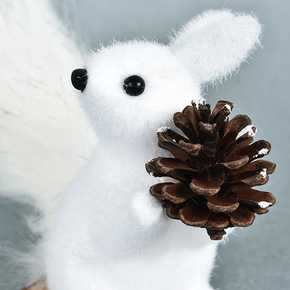 Christmas Tree Hanging Cute Foam Squirrel Bird Pendant for Home Festive Party Decoration Animal Drop Ornament Crafts Supplies | Дом и сад
