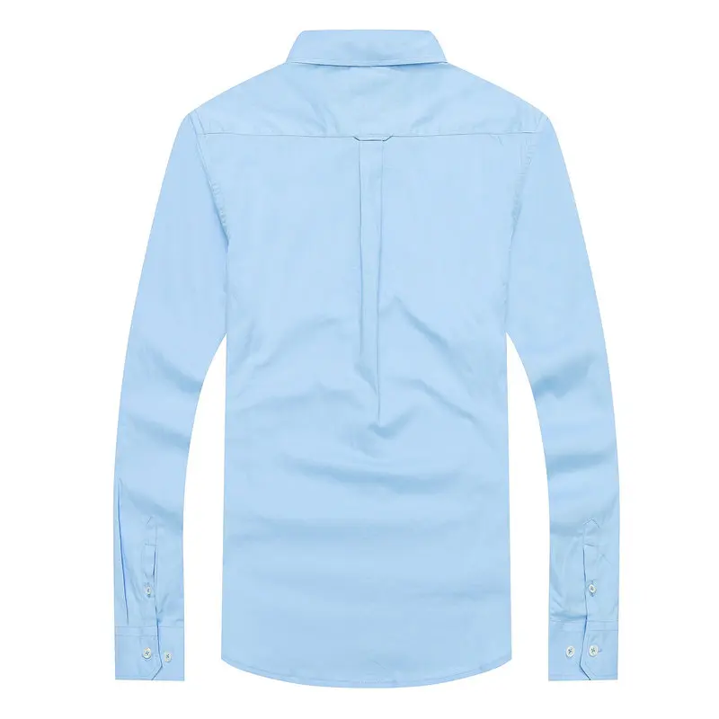 Классические модные брендовые рубашки Eden Park Мужская Однотонная рубашка с