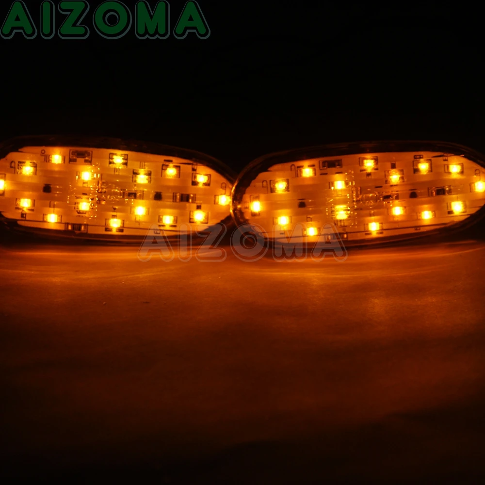 Motorcycle LED Flush Mount Turn Signals Blinker Indicator Flasher Lights For Suzuki GSXR GSX-R 600 750 1000 2005-2016 2006 2008 |
