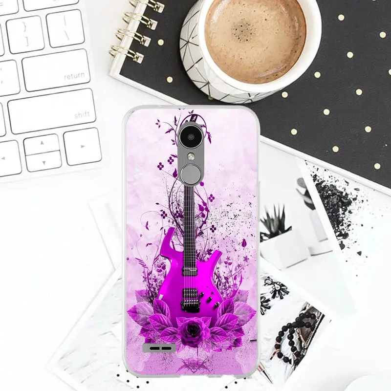 Silicone Soft TPU Phone Case for LG G2 G3 Mini G4 Stylus G5 G6 G7 K4 K7 K8 K10 2016 2017 2018 Bags Guitar Music Note Art |
