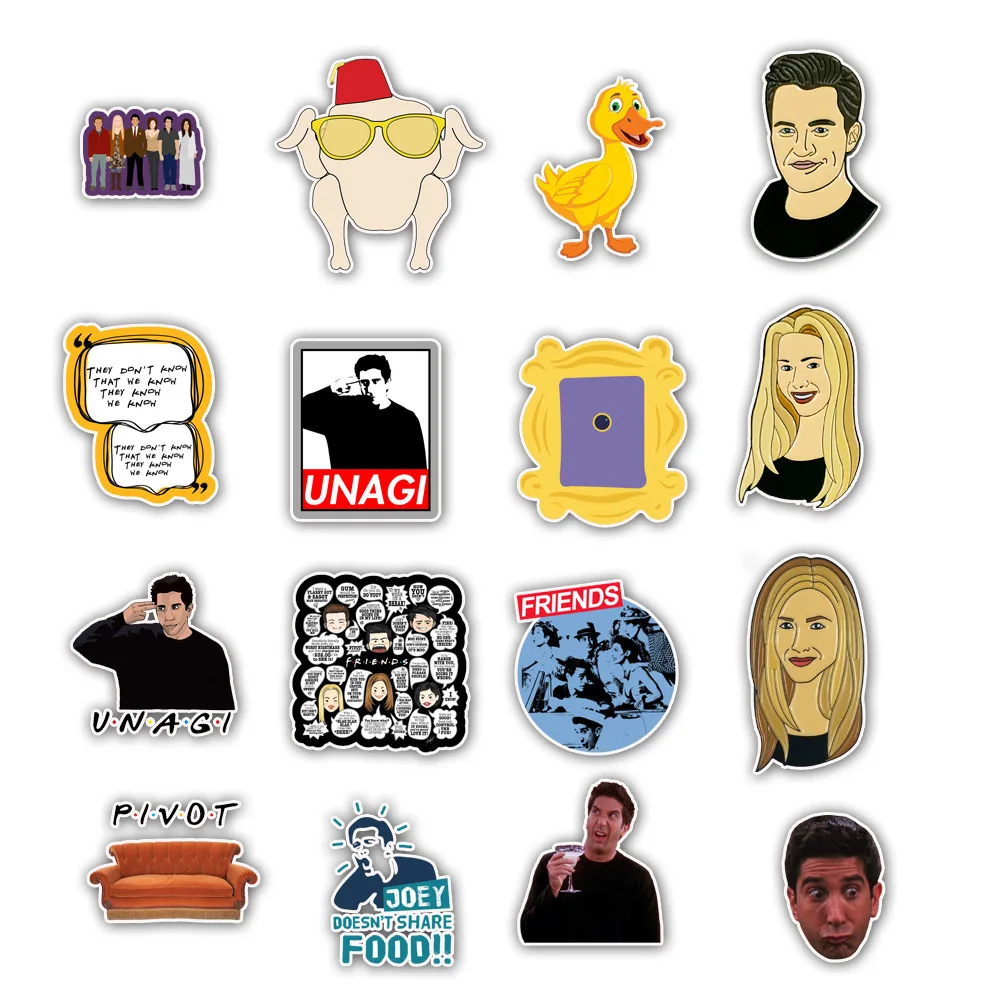 50 шт. с надписью ТВ шоу friends (вентиляторы подарок украшения Стикеры для DIY альбом