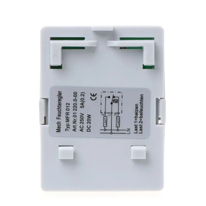 

Mechanical Hygrostat Humidity Controller Connect Fan Heater for Cabinet MFR012