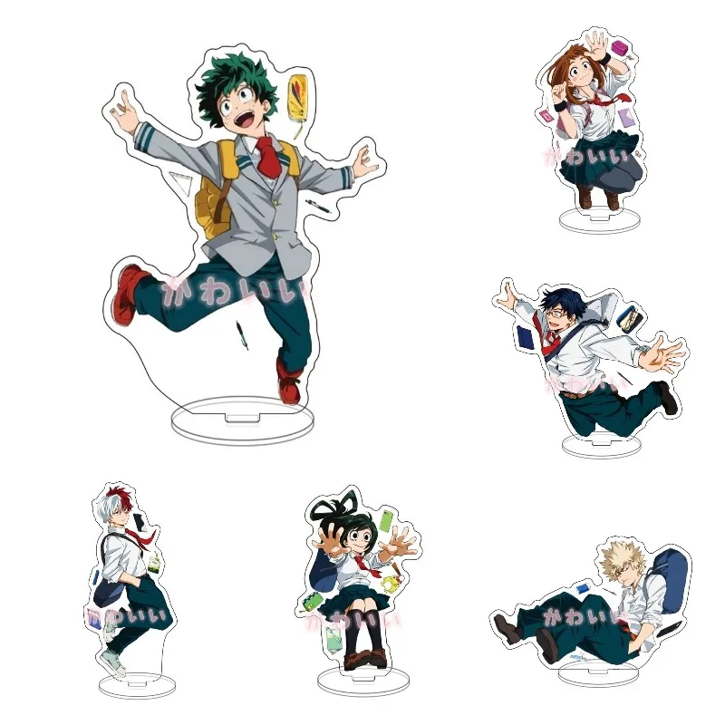 

My Hero Academia Anime Figure Acrylic Double-Sided Standing Sign Model Creative Gifts Cartoon Desktop Decoration Fans Collection