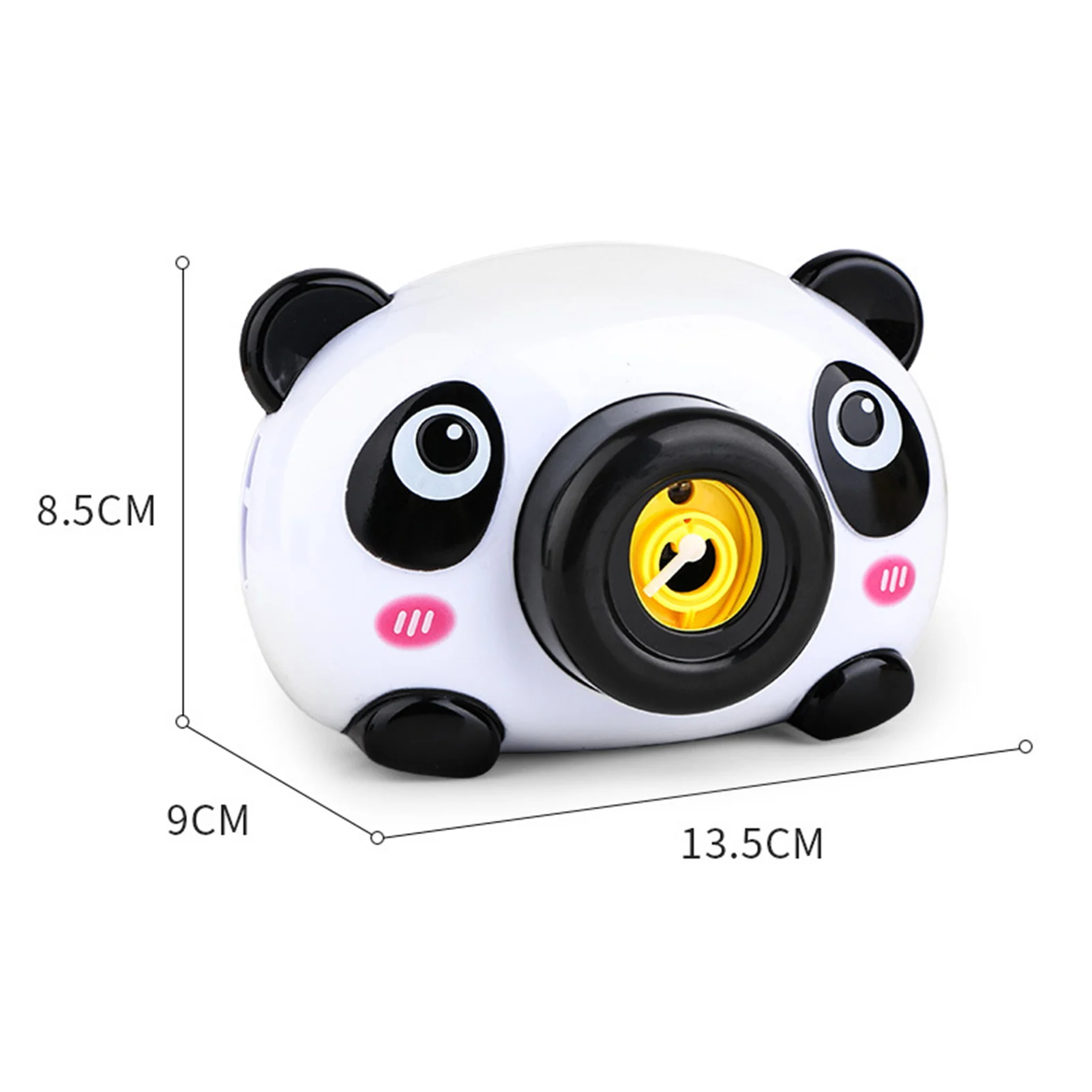 

Cute Cartoon Panda Shape Waterproof Bubble Camera with Colorful Light Music Toy Kids Educational Toys for Children Gifts