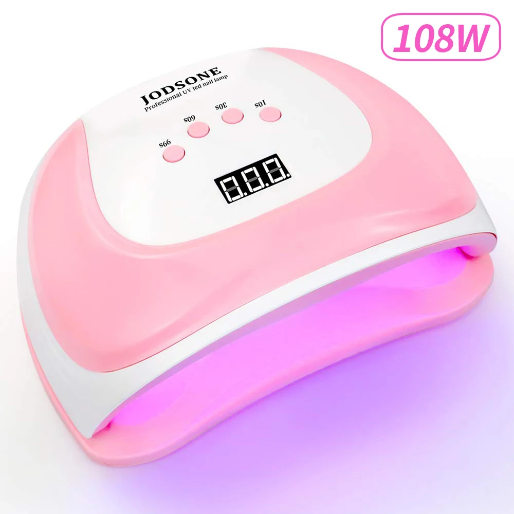 

108W LED Nail Lamp with 54 Pcs Leds UV Lamp For Manicure Gel Nail Dryer Drying Nail Polish Lamp Auto Sensor Manicure Tools