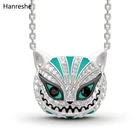 Ожерелье Hanreshe с эмалированным кристаллом в виде Чеширского кота