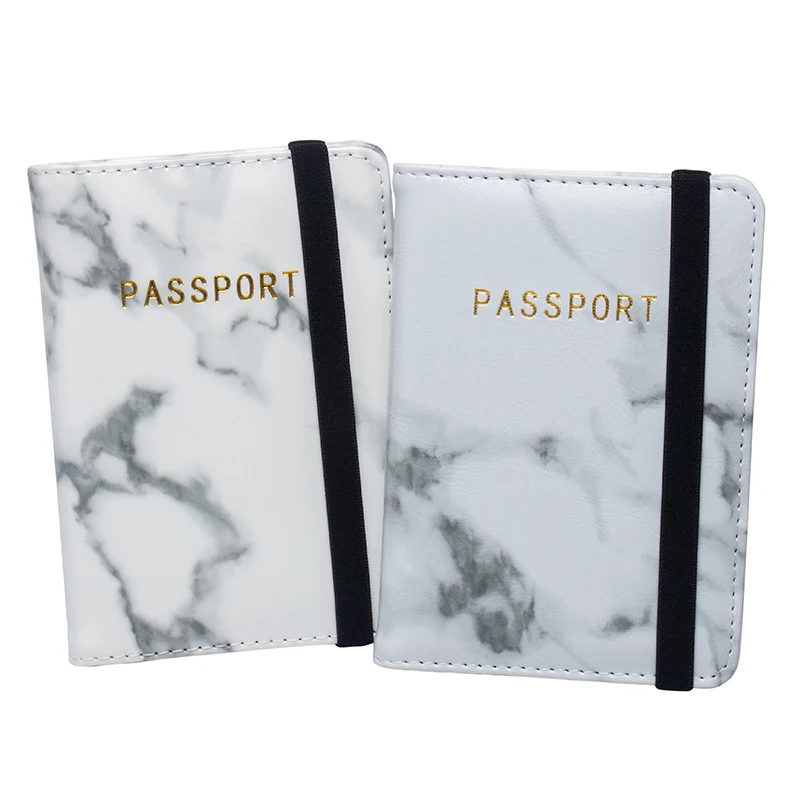 Обложка для паспорта в мраморном стиле водонепроницаемый держатель дорожная