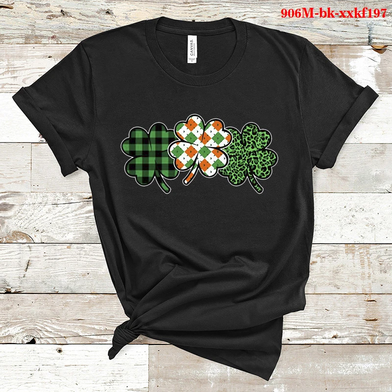 

Four Leaf Clover Clothes Woman Tshirts Short Sleeve Shirts for Women Goth Tops Funny Aesthetic Clothes Ladies Female Clothing