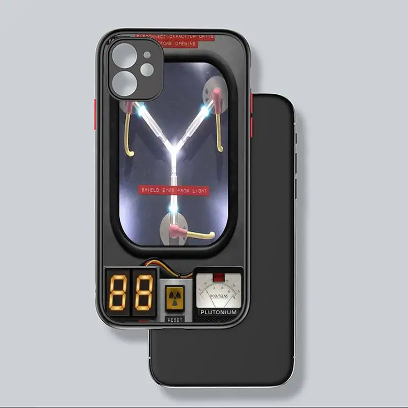

back to the future American science fiction films Phone Matte Transparent iPhone 7 8 11 12 s mini pro X XS XR MAX Plus coque