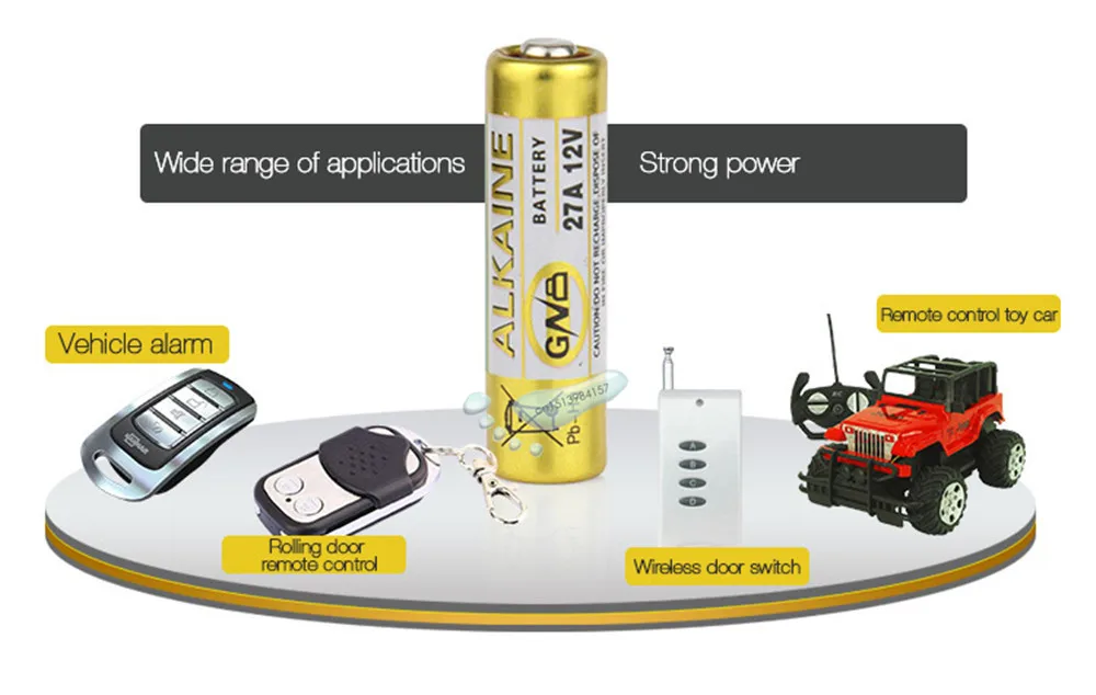 

kpay 15PCS 27A 12V dry alkaline battery 27AE 27MN A27 for doorbell,car alarm,walkman,car remote control etc