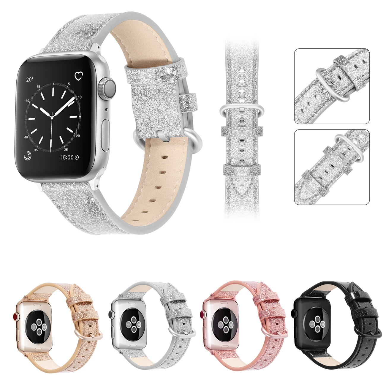 Горячая из натуральной кожи петлевой ремешок для iWatch серии 5 4 3 2 1 для Apple Watch Band 42 мм 38 мм 40 мм 44 мм серия 5