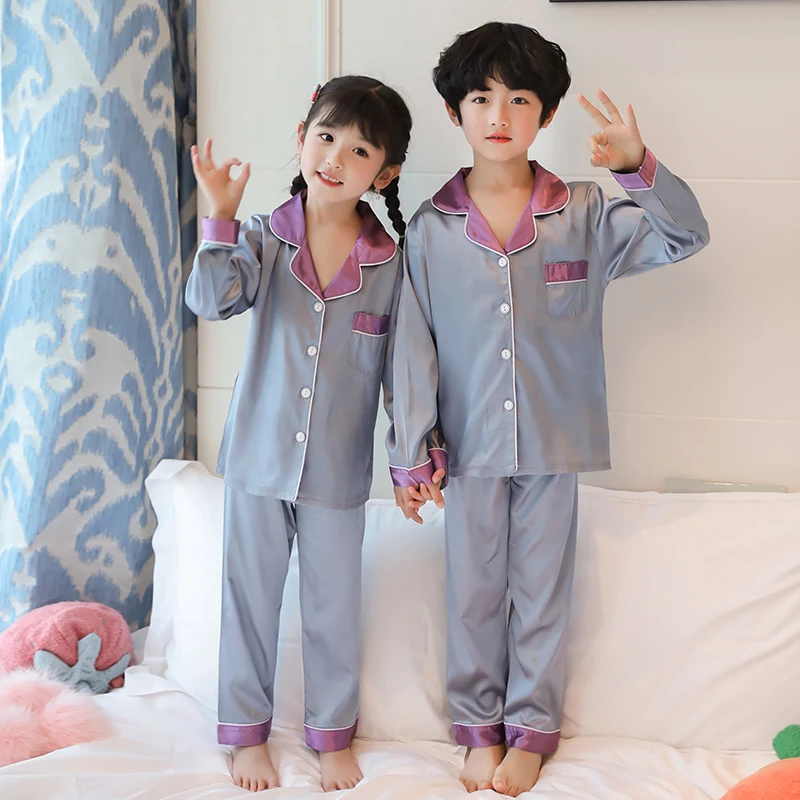 Пижамы для мальчиков весна осень 2018 детская одежда с длинными рукавами сна