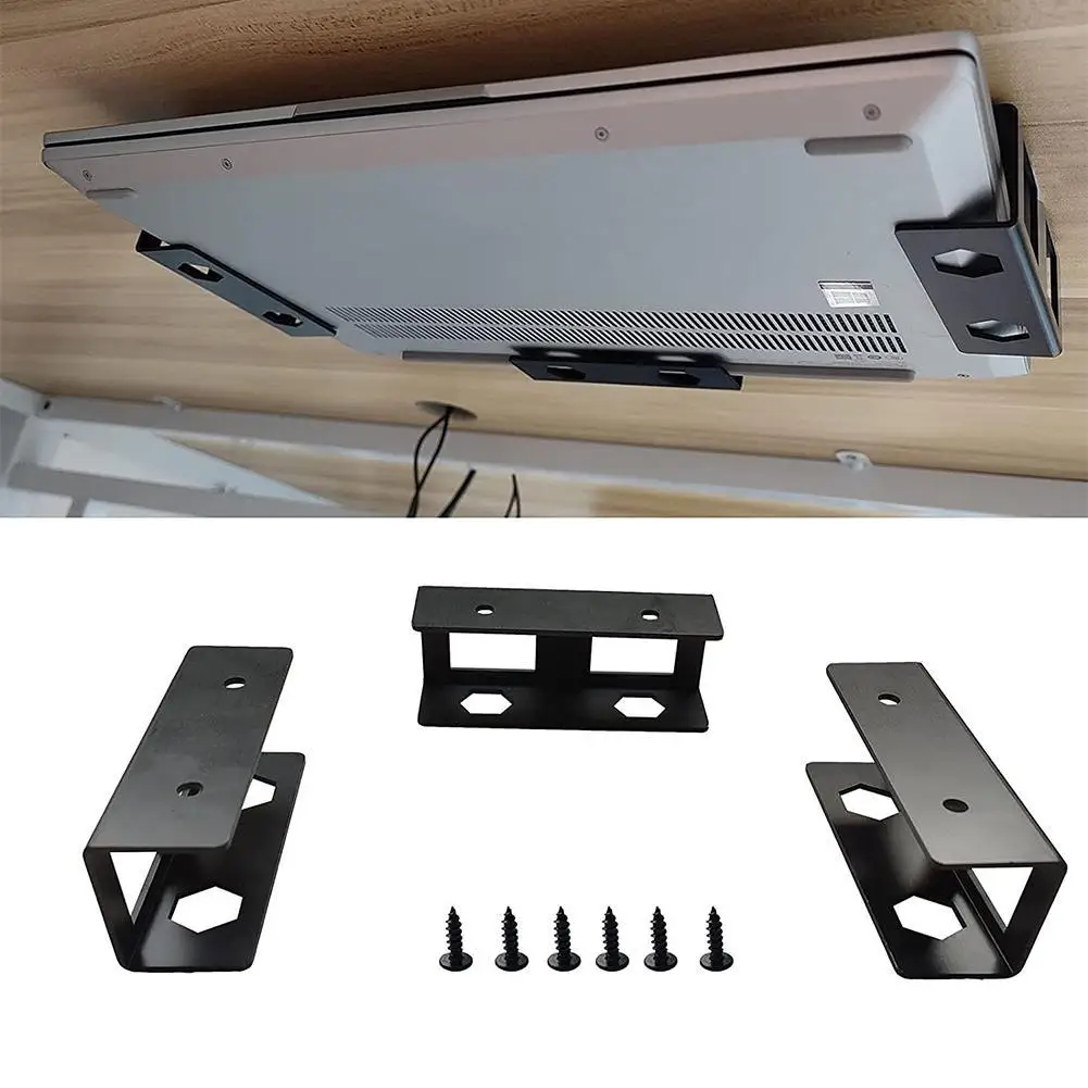 

Under the Desk Notebook Storage Bracket Keep Notebook Safe Tablet Desk Organized Stand Laptop Holder for Macbook Pro Huawei