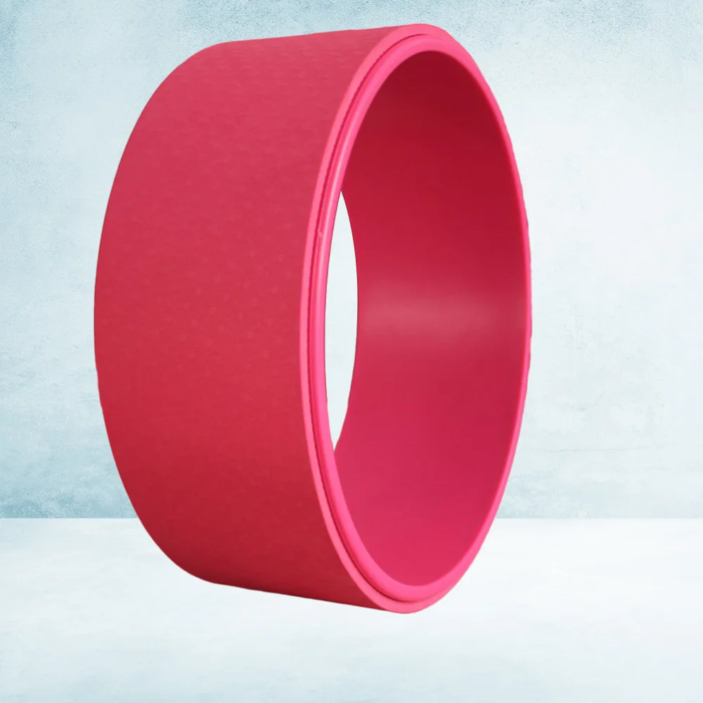 

Yoga Wheel Backbend Artifact Yoga Circle Fitness Roller Wheel Yoga Training Tool Waist Shape Pilates Ring (Red)