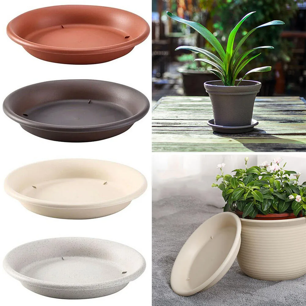 4 шт пластиковый горшок цветочный алюминиевую кастрюлю керамический блюдца