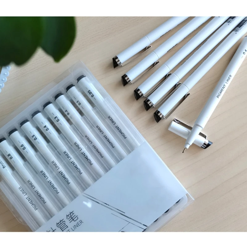 9 шт. ручки с черным вкладышем для рисования детей и студентов | Канцтовары офиса