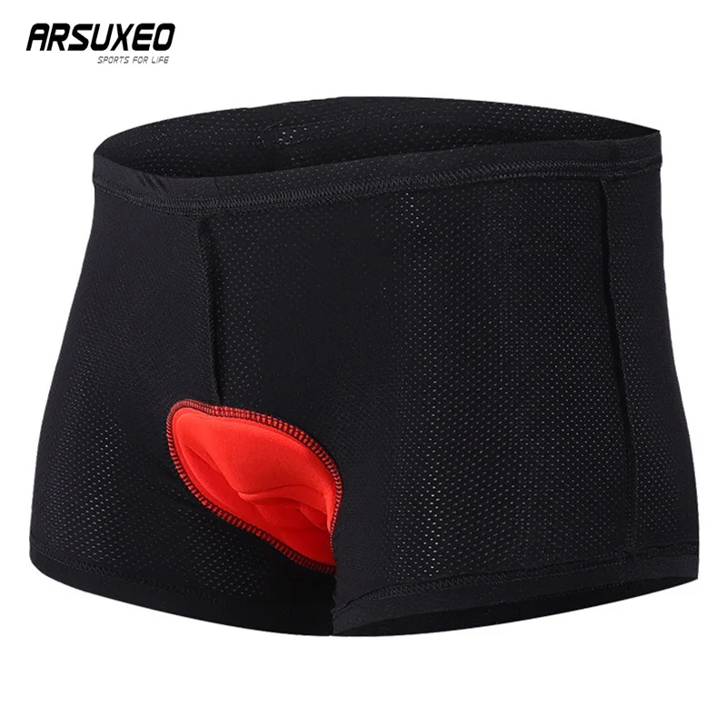 Мужские велосипедные шорты ARSUXEO быстросохнущие спортивные дышащие трусы с