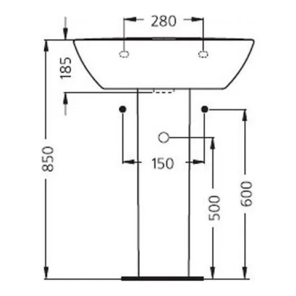 Пьедестал Ideal Standard для раковин Ocean/Skanitet (W306201) | Сантехника