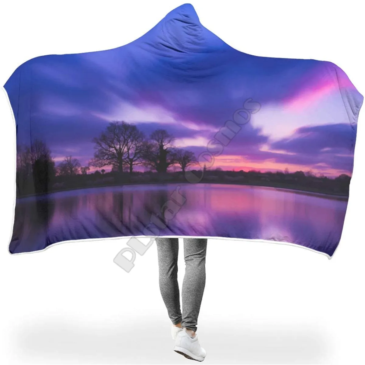 

Starry Sky Chic Colorful Hooded Blanket 3D print Wearable Blanket Adults men women Polynesian Drop Shipping 02