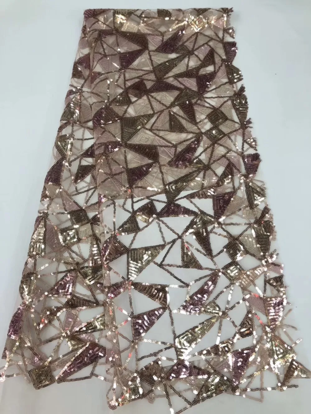 Вышивка блестками африканская Высококачественная сетка швейцарская французская вуаль гипюр Тюлевая сетчатая кружевная ткань для платья 5 ярдов/партия RL1203