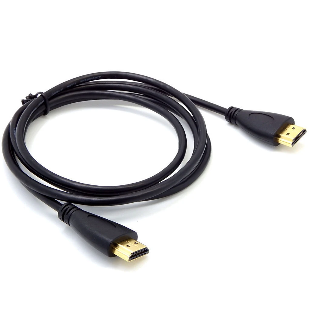 Cable de vídeo Compatible con HDMI, chapado en oro, 1,4, 1080P, 3D,...