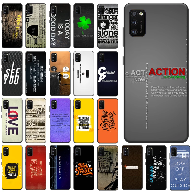 

Fashion Case For Samsung Galaxy A41 Phone Case 6.1 Inch Galaxy A41 Case Silicone Soft TPU For Samsung A41 A 41 Funda Black