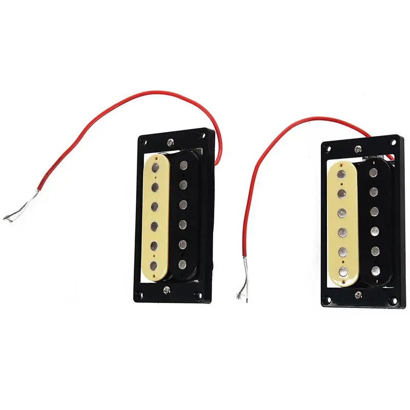 

1set of 2 Zebra Faced Humbucker Double Coil Pickups Electric Guitar