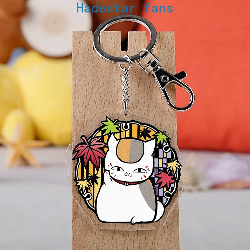 10 pcs/lot Anime Natsume Yuujinchou Acrylic Keychain Toy Figure Madara Bag Pendant Double sided keyring Gifts | Игрушки и хобби