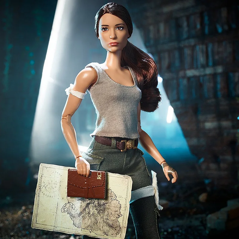 Настоящая кукла Барби Tomb Raider коллекция подвижные швы голова Лара модель приключенческий костюм игра подарки на день рождения FJH53