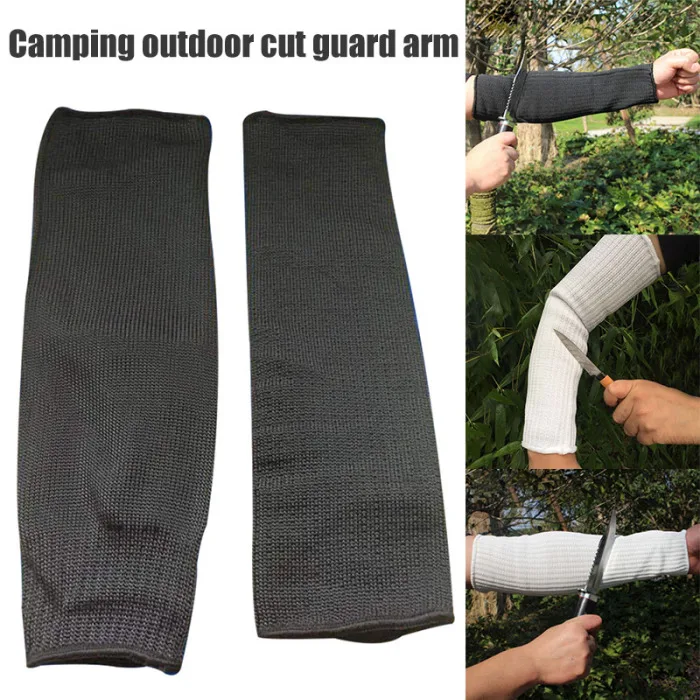 1 Pcs Outdoor Work Safety Arm Guard Sleeve Anti-cutting Protective Cut-resistant Sleeve Workplace Safety Protection Defensive