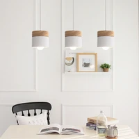 best selling nordic minimalist led e27 chandelier modern macarons chandelier home decoration wrought iron wood decorative light