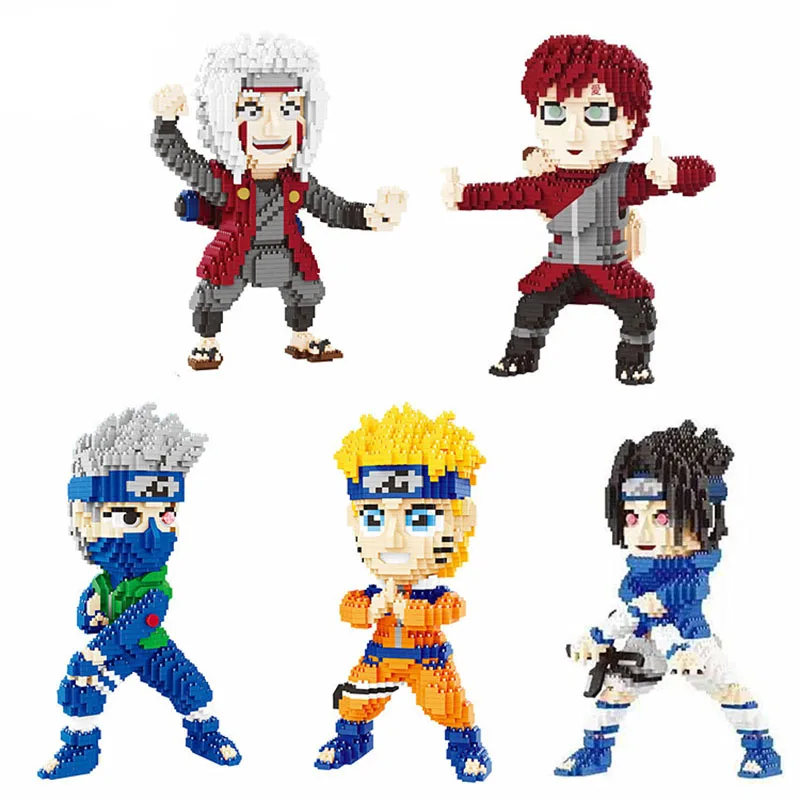 Balody аниме Ниндзя Блок Набор Мини Kakashi Sasuke Jiraiya модель Гаара блок строительные