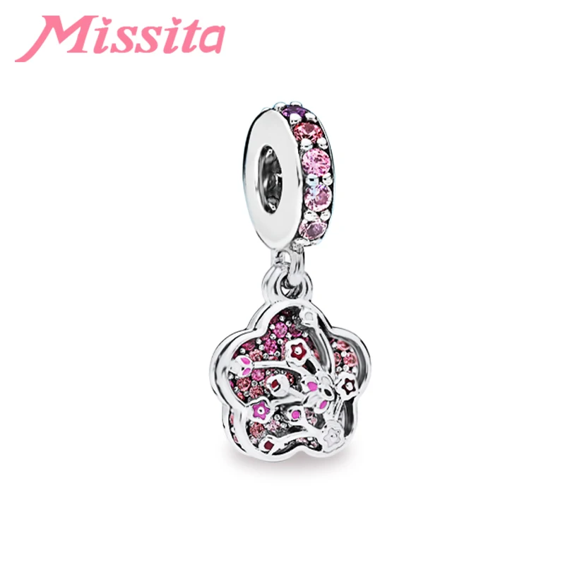 MISSITA женский кулон с цветком вишни фирменные оригинальные браслеты для