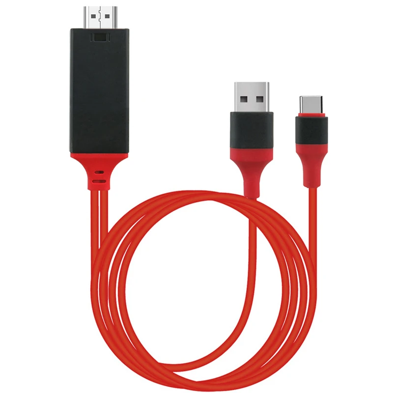 Адаптер для экрана телевизора HD 1080P Type C к кабель конвертер дисплея MacBook ПК Samsung S20