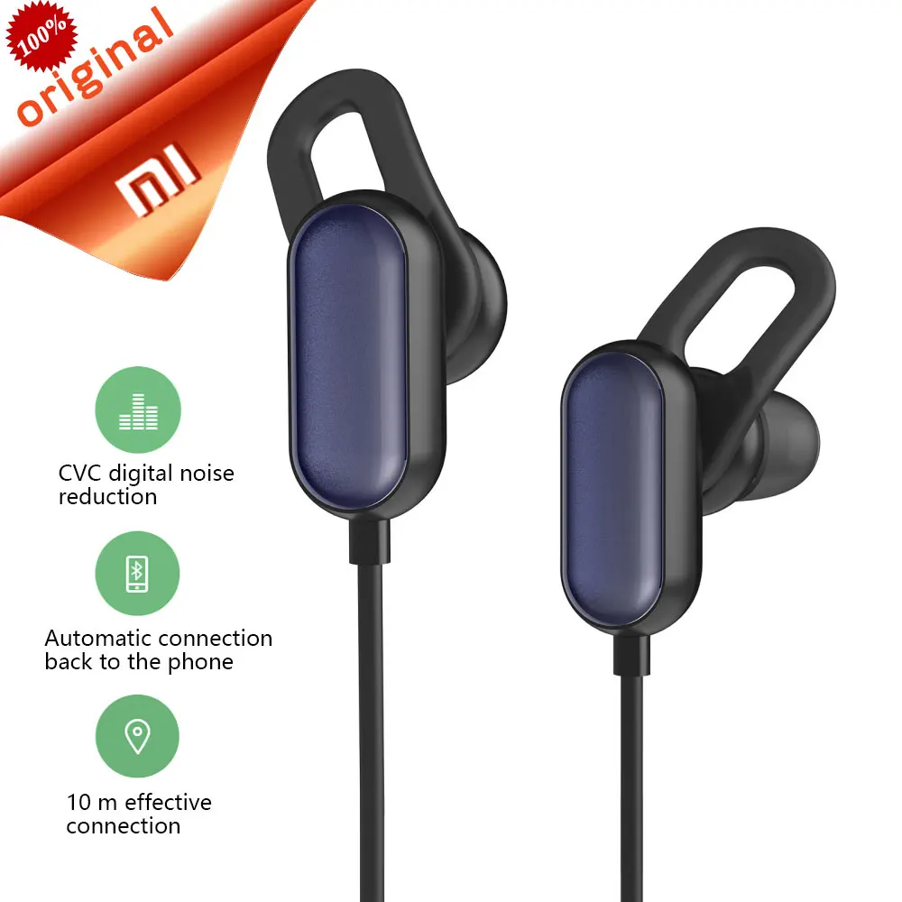 Оригинальные спортивные bluetooth-наушники Xiaomi Youth Edition, беспроводные наушники Xiaomi, гарнитура для бега, спортивные наушники с защитой от пота, управление AI