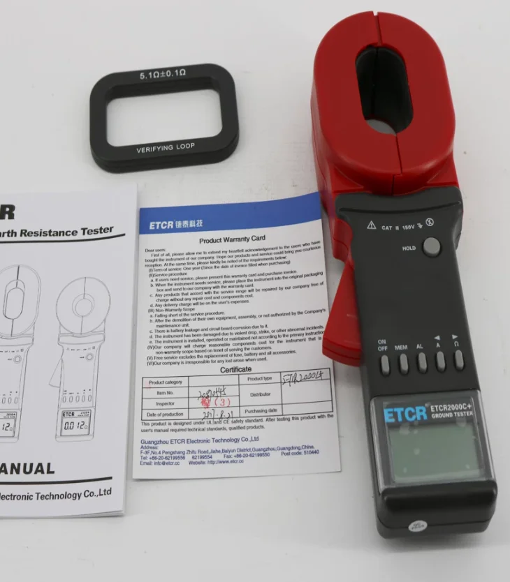 Тестер сопротивления заземления ETCR2000C + Clamp 0 01 1200ohm|tester car|resistance terminatorresistance vinyl |