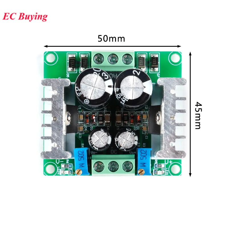 AC-DC Adjustable Converter Front-stage Positive Negative Rectifier Filter Board OP Amplifier Regulator Power Supply Module LM317 images - 6