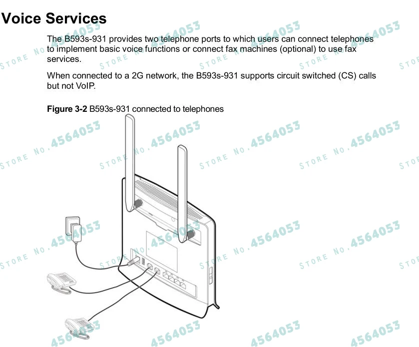 Huawei B593 B593s-931 4G LTE CPE промышленный Wi-Fi роутер