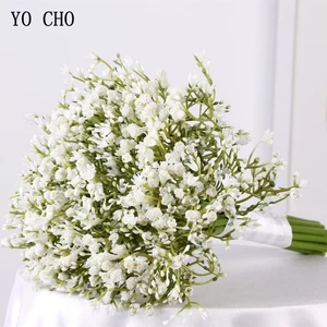 YO CHO свадебный цветок для невесты букет невесты Babysbreath букет фиолетовый искусственный цветок Babysbreath свадебные аксессуары