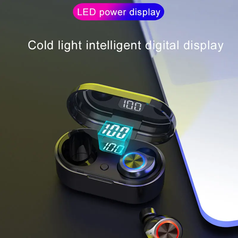 

TWS Bluetooth EarphonesWireless Headphone Stereo Sports Waterproof Earbuds Headsets With Microphone Charging Box