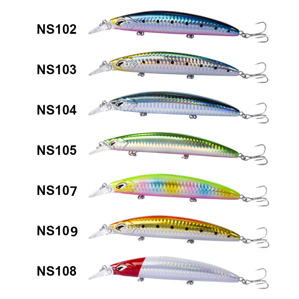 NOEBY заброса приманки Minnow 130 мм 23 г плавающий 0 1 5 м рыболовная блесна Япония крюк
