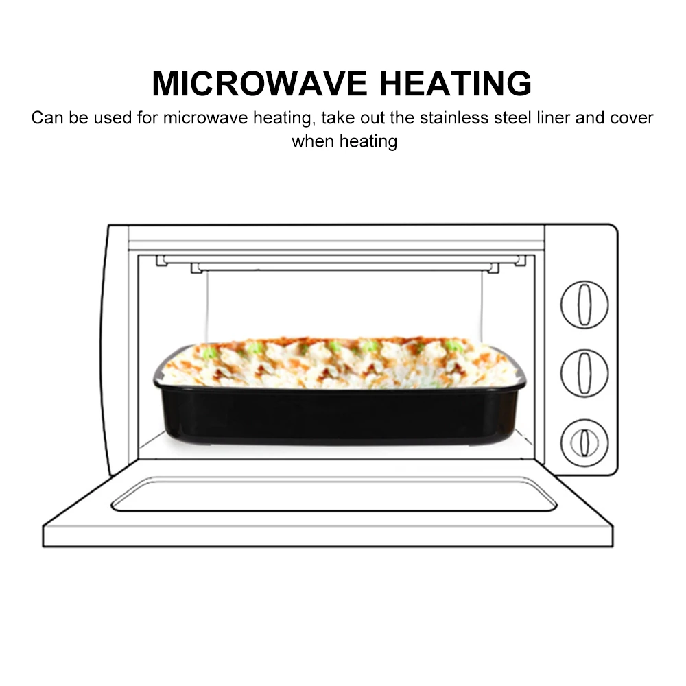 Новый 4 шт Ланч-бокс Детский Взрослый контейнер для пищи с подогревом 304 из