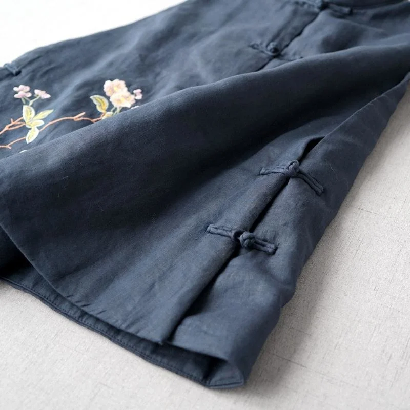 Женский этнический жилет в стиле Харадзюку с вышивкой китайском костюм Тан топы