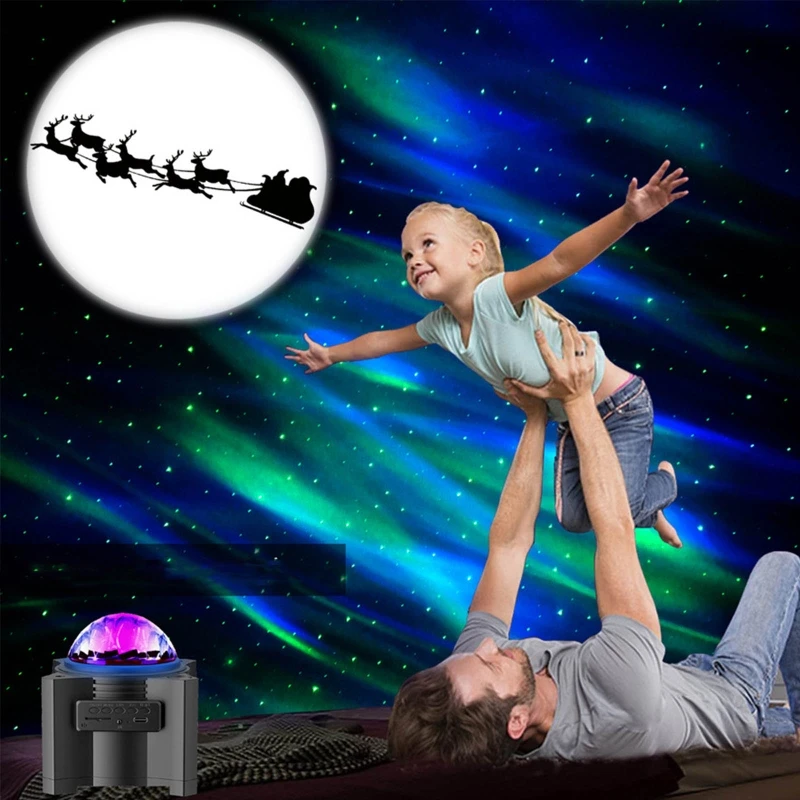 

Starry Sky Projection Lamps LED Starry Sky Projrctor Remote Control Atmosphere Lights Projection Lamp with Music Speaker