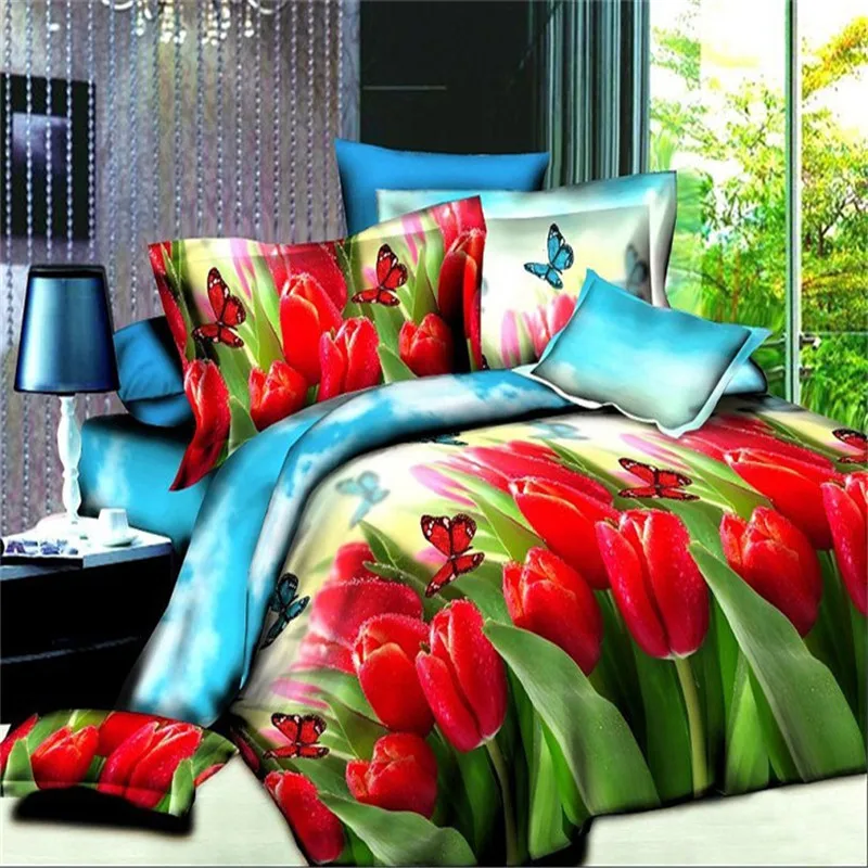 Роскошный комплект постельного белья большой размер 3d панда с животным узором