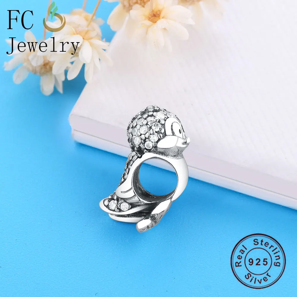 FC Jewelry Fit Original Brand Charms Bracelet 925 Sterling Silver Cartoon Snow White Bird Beads Making Birthday Berloque Gift | Украшения и