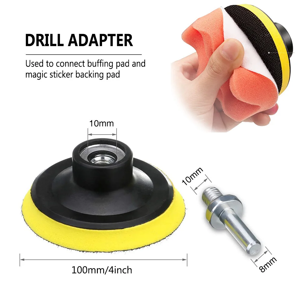 8 шт. 100 мм полировщик для Автомобиля ручная полировка Ручка ремонт царапин